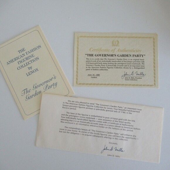 Lenox Vintage Governor's Garden Party Fine Porcelain Sculpture - Picture 11 of 13